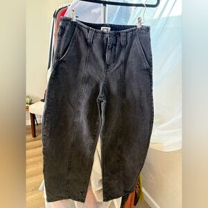 Future Collective Black Denim Barrel Jeans